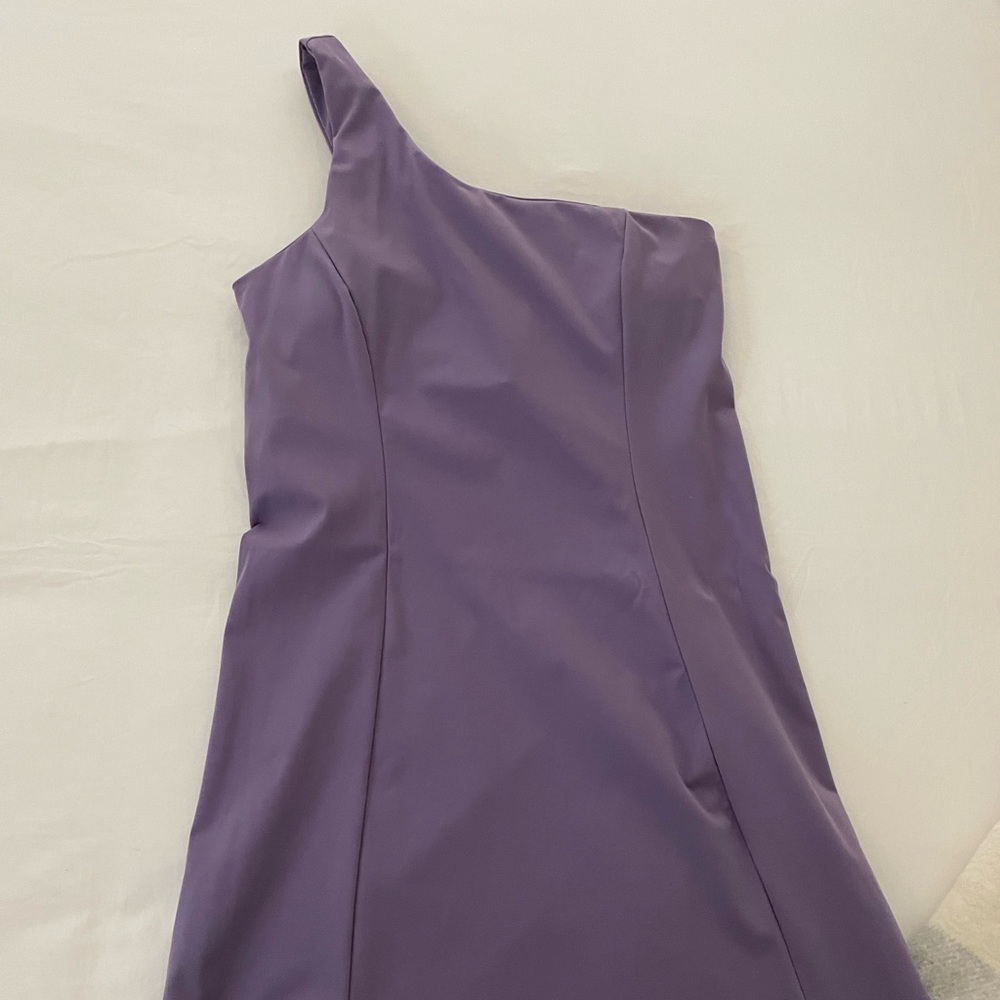 OUTDOOR VOICES ONE SHOULDER DRESS